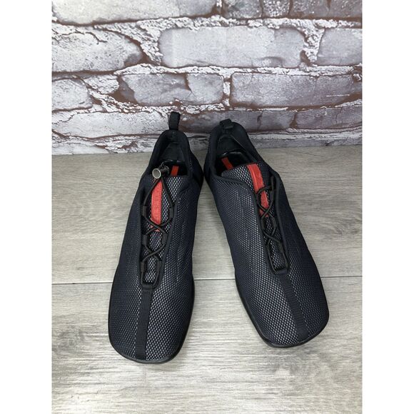 Prada Sport Black Mesh Synthetic Drawstring Driving Shoes Women Sz 38.5EU/8M US - Picture 13 of 16